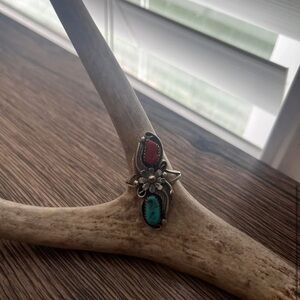 Stamped and sterling ring.